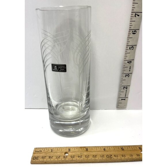 Spiegelau Crystal Glass Vase With Etched Design C251 - Picture 2 of 5